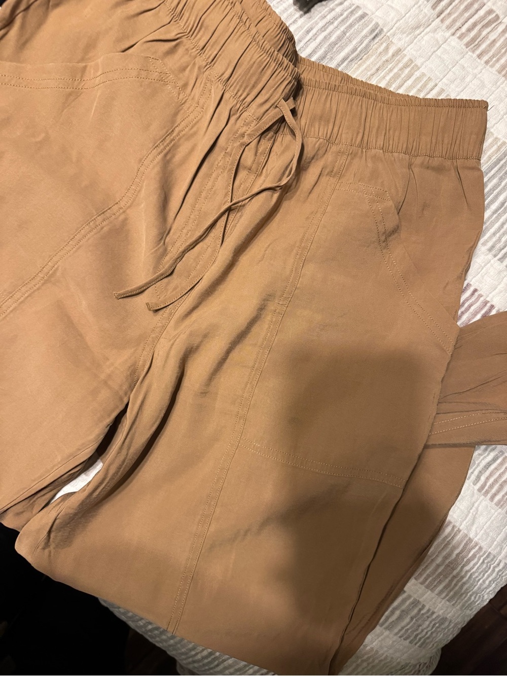 Abercrombie & Fitch Camel Drawstring Jogger Pants